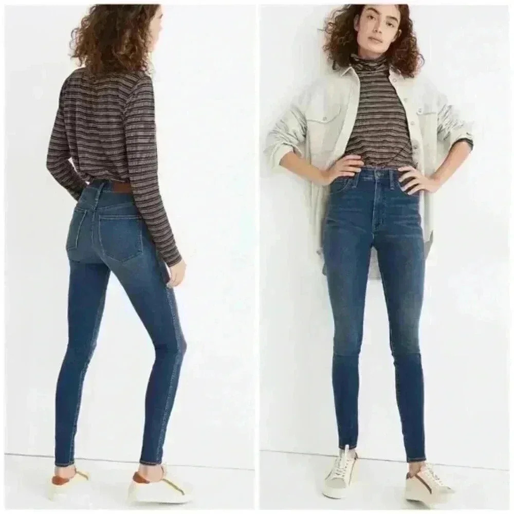 10" High-Rise Roadtripper Authentic Skinny Jeans (SZ 32)